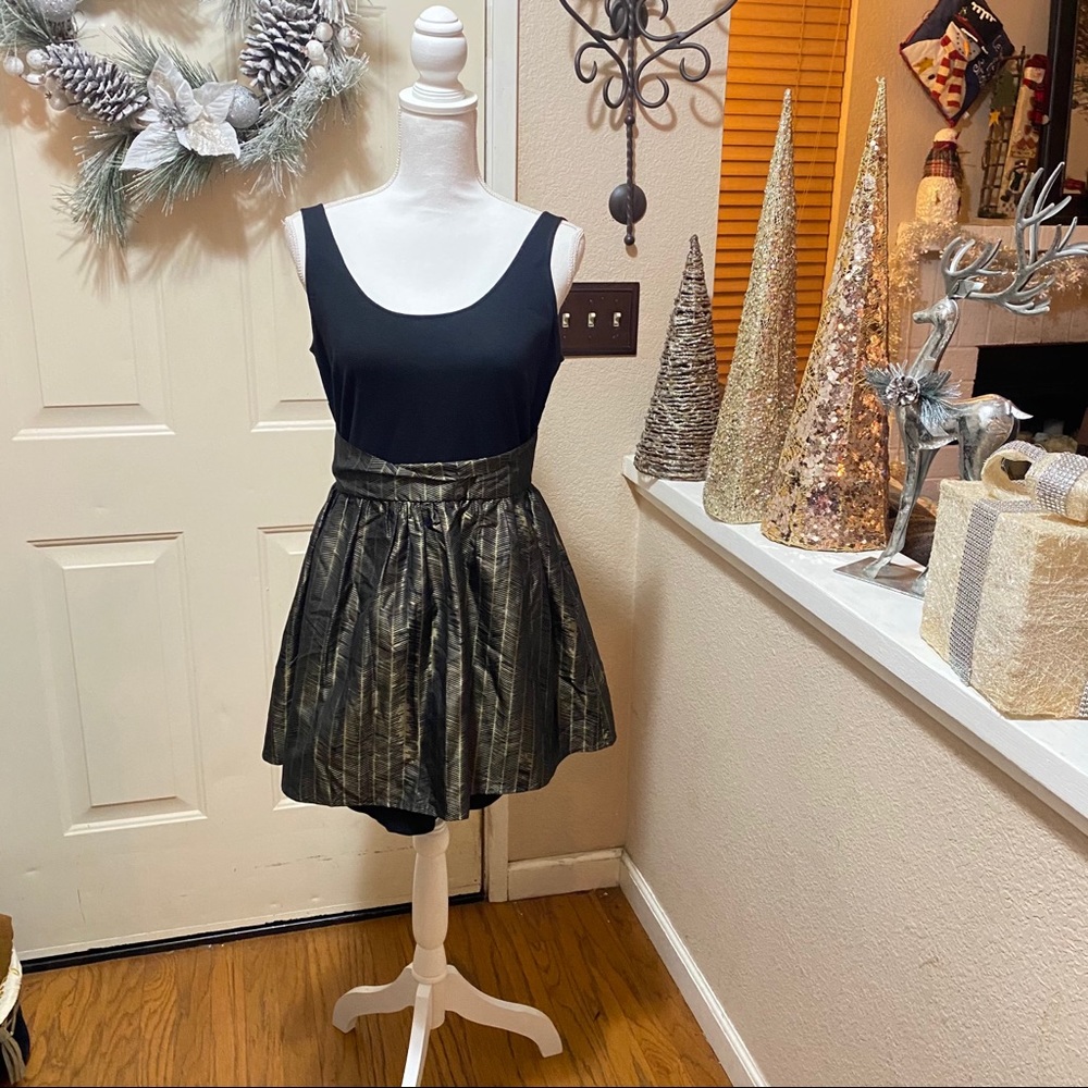 Dolce Vita Mini Cocktail Dress Tank Style Metallic - Picture 8 of 16